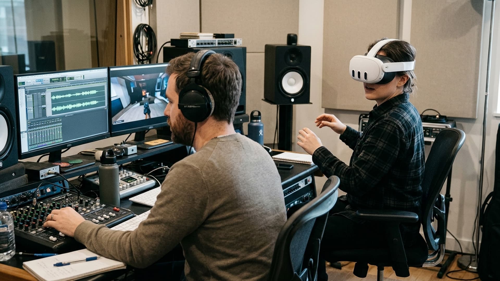 Spatial Audio Helps People Find Their Way in an Immersive Scene